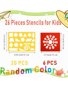 Set de 26 Plantillas de Dibujo LanMa - 400 Imágenes Variadas 2