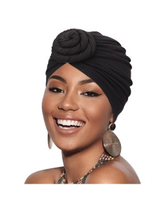 Gorro Turbante Pre-atado AQOKKA para Mujeres - Diseño Floral