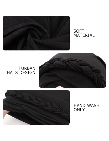 Gorro Turbante Pre-atado AQOKKA para Mujeres - Diseño Floral