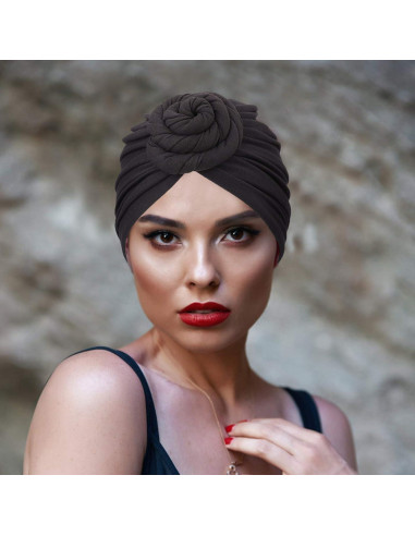 Gorro Turbante Pre-atado AQOKKA para Mujeres - Diseño Floral