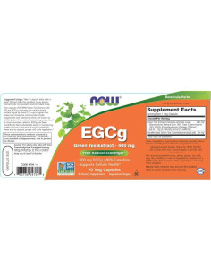 NOW Foods Extracto de Té Verde EGCg 400 mg - 90 Cápsulas Veganas 2