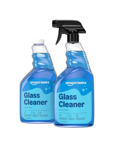 Limpiador de Vidrios Amazon Basics 946 ml - Paquete de 2 con Pulverizador