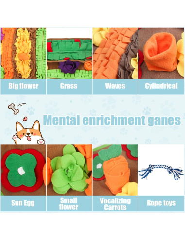 Alfombra Snuffle Grande Ameami 81.3x50.8cm para Perros