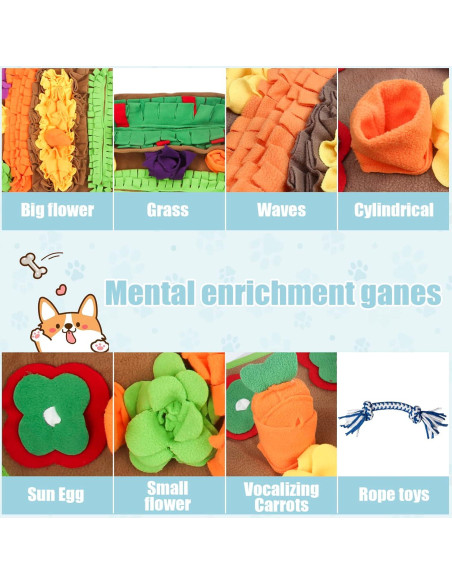 Alfombra Snuffle Grande Ameami 81.3x50.8cm para Perros