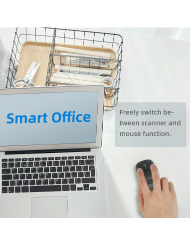 Escáner de Código de Barras Inalámbrico THARO 2 en 1 Negro