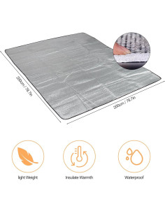 Manta de Espuma de Aluminio Himalaya 200x200 cm Impermeable 2