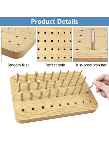 Tablero de Clavos de Madera Choonjin 36 Agujeros Terapia Ocupacional