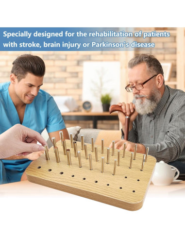 Tablero de Clavos de Madera Choonjin 36 Agujeros Terapia Ocupacional