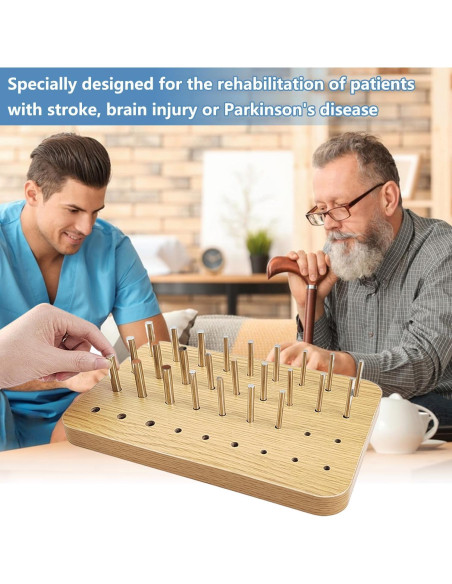 Tablero de Clavos de Madera Choonjin 36 Agujeros Terapia Ocupacional