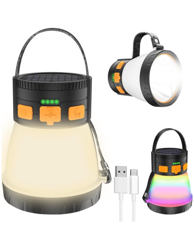 2 Linternas LED Recargables iToncs para Camping 1500 Lúmenes