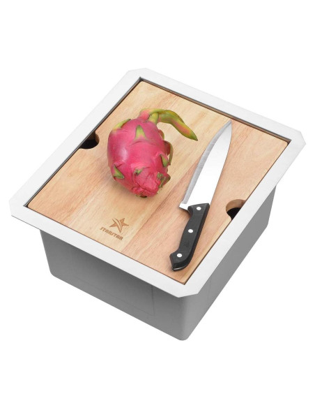 Fregadero de cocina acero inoxidable 304 STARSTAR 33x38cm