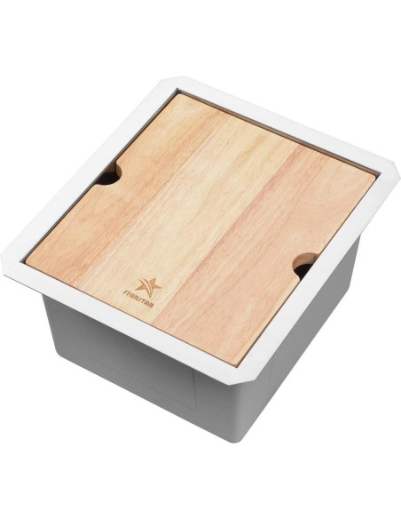 Fregadero de cocina acero inoxidable 304 STARSTAR 33x38cm