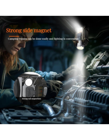 Lámpara Frontal LED Recargable HELINYAN 400 Lúmenes IP65 Rosa