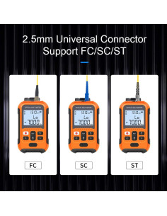 Medidor de Potencia de Fibra Óptica Yide OPM&VFL-2Mw, 8 Longitudes de Onda 2