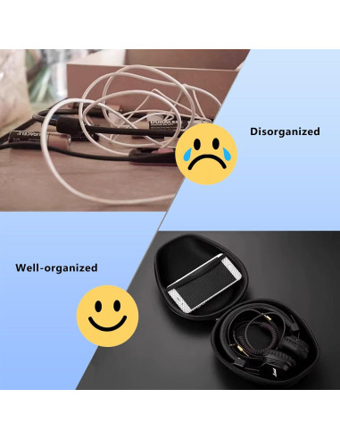 Funda Dura para Auriculares AUGLOPEQAC - Protección y Organización
