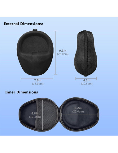 Funda Dura para Auriculares AUGLOPEQAC - Protección y Organización