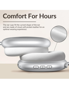 Auriculares Inalámbricos Y02 Wentronic con ANC, 60H Batería, Plata 2