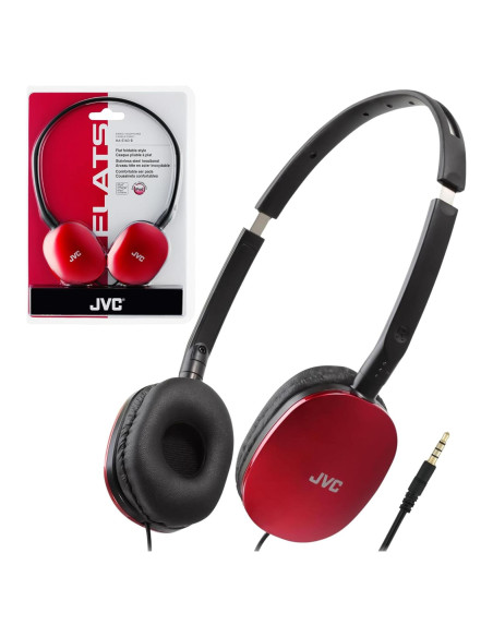 Auriculares JVC HA-S160R On-Ear Plegables con Cable 30mm