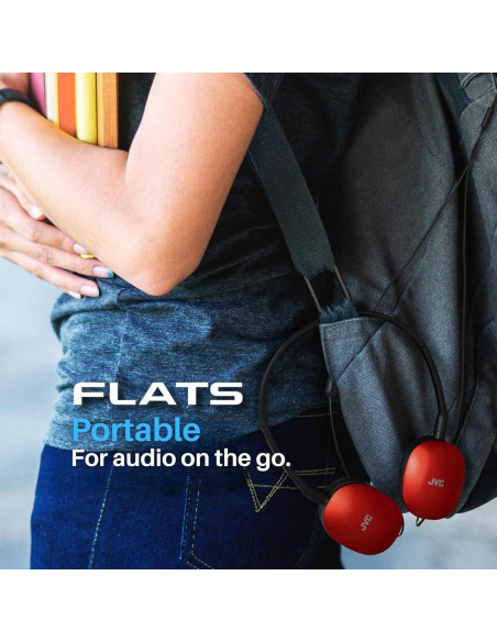 Auriculares JVC HA-S160R On-Ear Plegables con Cable 30mm