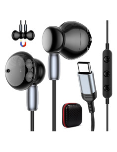 Auriculares In-Ear USB C TOPAUX con Cancelación de Ruido