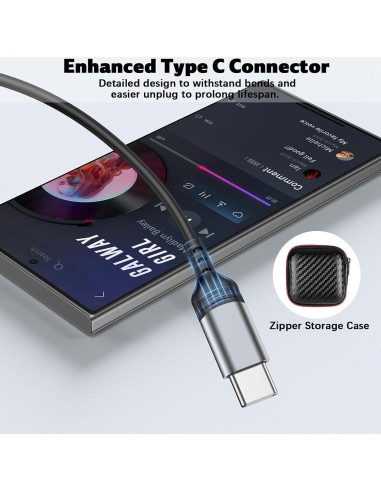 Auriculares In-Ear USB C TOPAUX con Cancelación de Ruido