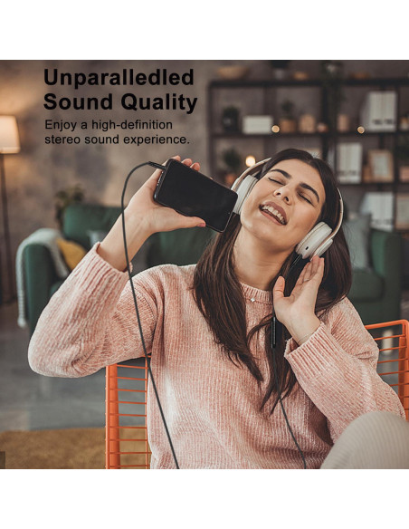 Cable Auxiliar 3.5mm Weatwo con Micrófono y Control de Volumen