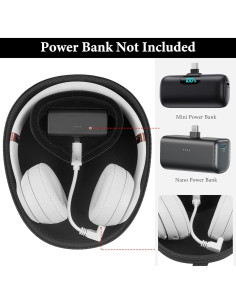 Funda Dura de Carga Geekria para Auriculares - Negro 2