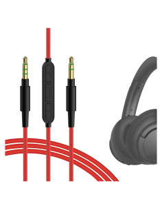 Cable de Audio GEEKRIA 3.5mm con Micrófono y Control para Auriculares