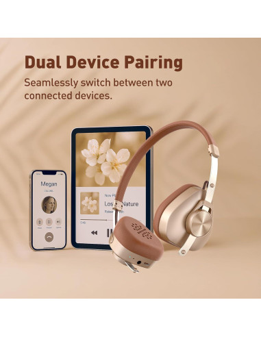 Auriculares Inalámbricos OneOdio F4 Retro Estéreo 50H Bluetooth 5.4