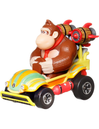 Hot Wheels Mario Kart 1:64 Die-Cast Mario con Vehículo