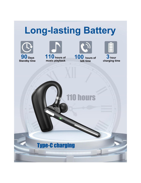 Auricular Bluetooth Kendir G6 Inalámbrico con Cancelación de Ruido