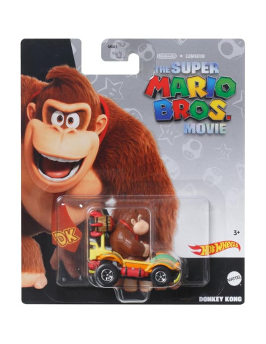 Hot Wheels Mario Kart 1:64 Die-Cast Mario con Vehículo