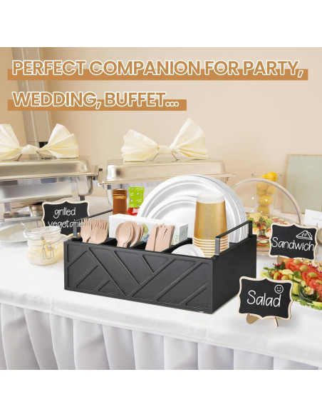 Dispensador de Platos de Papel Unistyle con 10 Carteles Pizarra