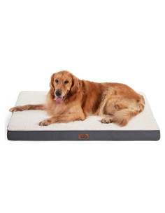 Cama para Perros XL Bedsure Ortopédica con Funda Lavable 111x81cm