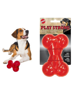 Hueso Fuerte SPOT Play 14 cm - Juguete TPR para Perros Medianos