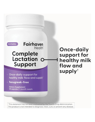 Suplemento Vegano de Lactancia Fairhaven Health 30 Cápsulas