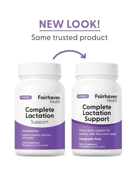 Suplemento Vegano de Lactancia Fairhaven Health 30 Cápsulas