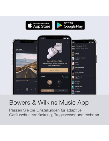 Auriculares Inalámbricos Bowers & Wilkins Pi5 S2 - Cancelación Activa, Bluetooth