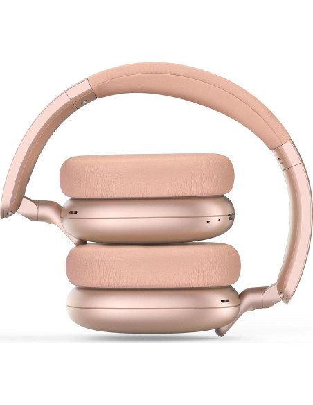 Auriculares RORSOU C6 Bluetooth 5.4 ANC Rosa Oro 60h Auriculares RORSOU C6 Bluetooth 5.4 ANC Rosa Oro 60h