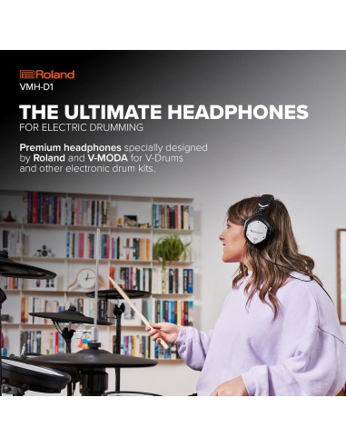 Auriculares VMH-D1 Roland y V-Moda para Batería Electrónica