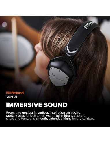 Auriculares VMH-D1 Roland y V-Moda para Batería Electrónica