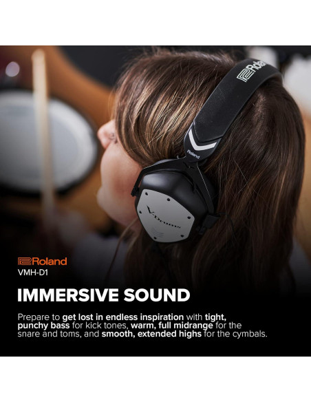 Auriculares VMH-D1 Roland y V-Moda para Batería Electrónica
