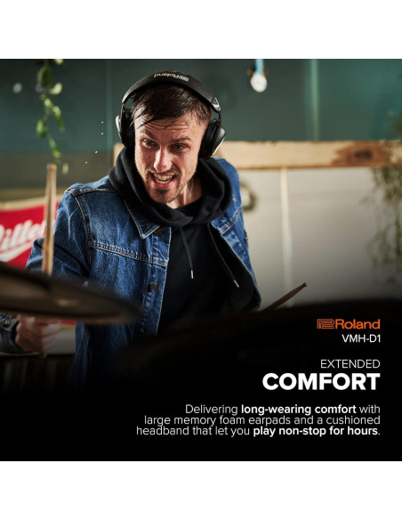 Auriculares VMH-D1 Roland y V-Moda para Batería Electrónica