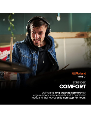 Auriculares VMH-D1 Roland y V-Moda para Batería Electrónica