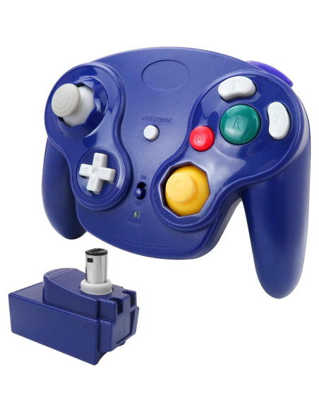 Controlador Inalámbrico BSDLIET para Nintendo GameCube Púrpura