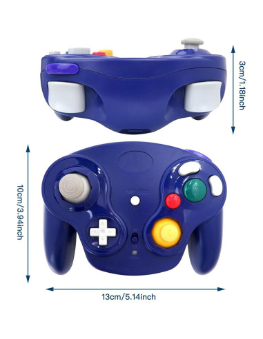 Controlador Inalámbrico BSDLIET para Nintendo GameCube Púrpura
