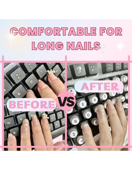 Calcomanías de Silicona LikoSpark para Teclados - 72 PCS Azul