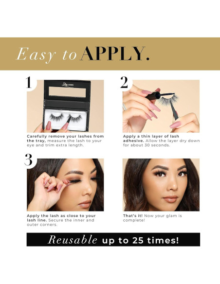 Pestañas Postizas Lilly Lashes Opulence Lite 17mm Wispy Naturales