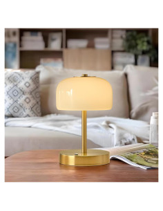 Lámpara de Mesa Inalámbrica PORTRES LED Táctil Oro 3600mAh