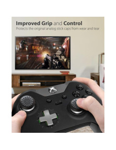 Fosmon Caps de Grip Antideslizante para Controlador Xbox - Negro 2